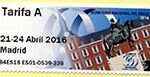 Nº 16. Etiqueta nº 1 Feria del Sello 2016. Tarifa A