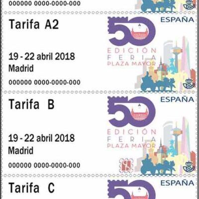 Nº 18. Etiqueta nº 2 FER NAC SELLO 2018. 4 Tarifas