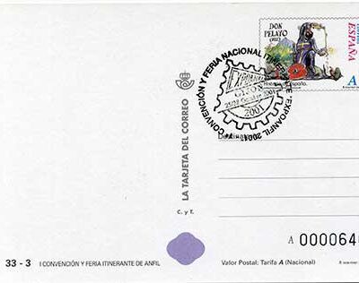 Nº 45. Gijón 2001 Matasellada (Tarjeta Postal Anfil)