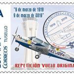 Nº 53. Sello Personalizado. Vuelo Postal 1919-2019