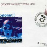 Nº 87. Campeonatos Natación 2003. Usado (S.E.P.)